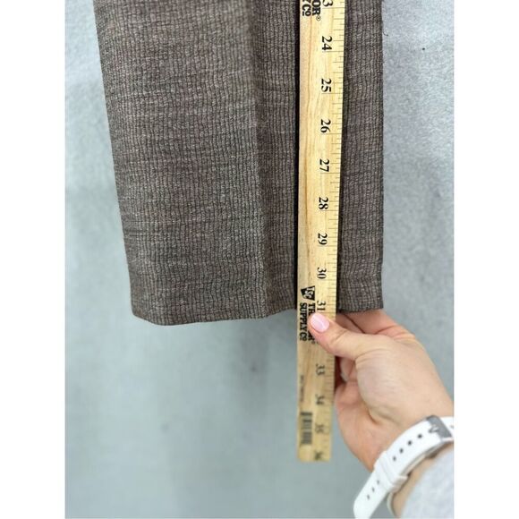 Vintage Silk & Wool Womens Tan Khaki High Waisted Pleated Trousers Pants Size 8 - Picture 7 of 10